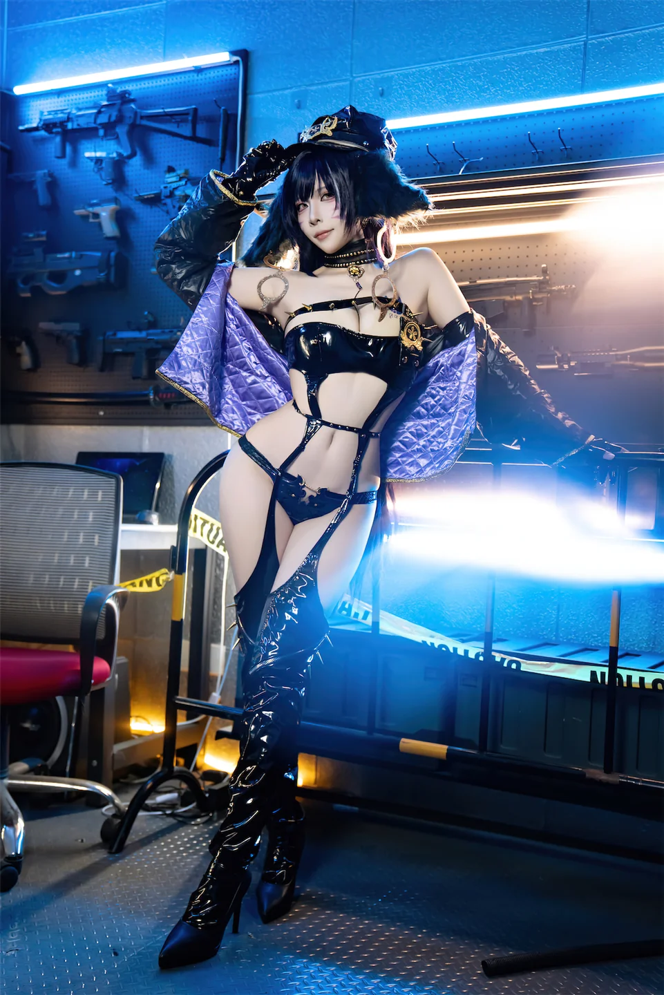 二佐Nisa - No.191 碧蓝航线·武藏 女警 [25P-101MB] tg@simisebaisi 【丝足阁】024.webp